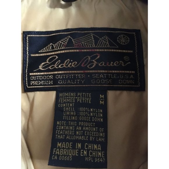 Eddie Bauer Medium Teal Quilted Goose Down Outdoor Casual Vest - Picture 3 of 4